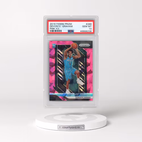 2018 Panini Prizm #288 Devonte' Graham - Pink Ice (PSA 10 GEM MINT)