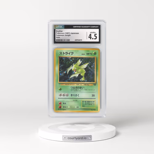 1997 Japanese Jungle #123 Scyther - Holo (CGC 4.5 VG-EX+)