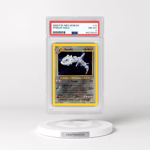 2000 Pokémon Neo Genesis #15 Steelix - Holo (PSA 8 NM-MT)