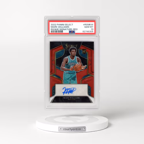 2022 Panini Select Rookie Signatures #RSMKW Mark Williams - Red (PSA 10 GEM MINT)
