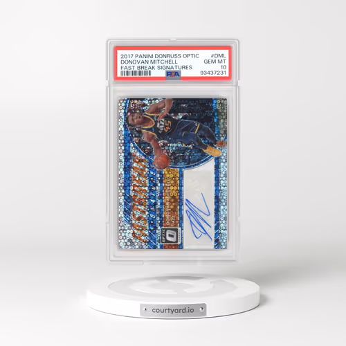 2017 Panini Donruss Optic Fast Break Signatures #DML Donovan Mitchell (PSA 10 GEM MINT)