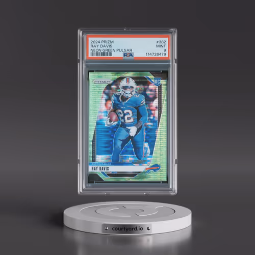 2024 Panini Prizm #382 Ray Davis - Neon Green Pulsar (PSA 9 MINT)