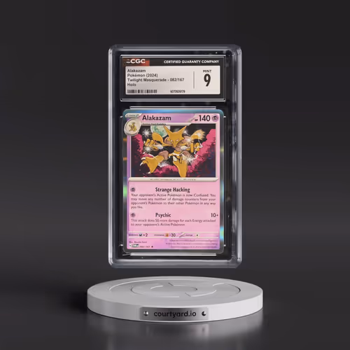 2024 Twilight Masquerade - TWM EN #082/167 Alakazam - Holo (CGC 9 MINT)