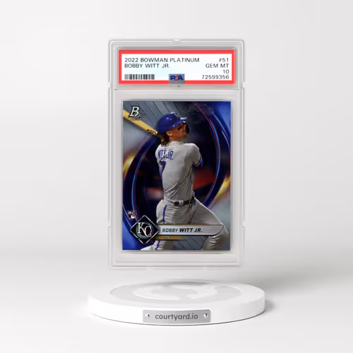 2022 Bowman Platinum #51 Bobby Witt Jr. (PSA 10 GEM MINT)