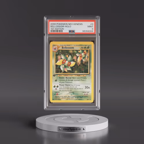 2000 Pokémon Neo Genesis #3 Bellossom - 1st Edition Holo (PSA 9 MINT)