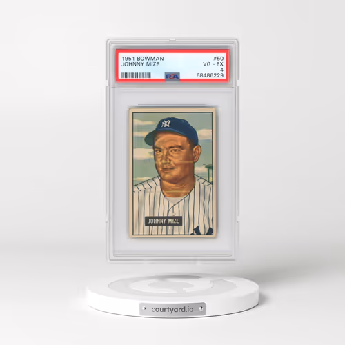 1951 Bowman #50 Johnny Mize (PSA 4 VG-EX)