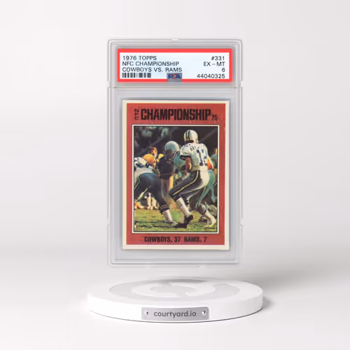 1976 Topps #331 NFC Championship - Cowboys vs. Rams (PSA 6 EX-MT)