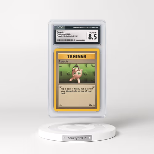 1999 Fossil #61/62 Recycle (CGC 8.5 NM-MT+)