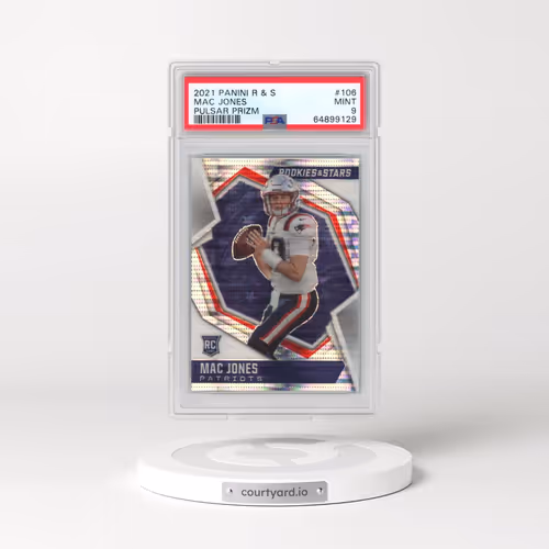 2021 Panini Rookies & Stars #106 Mac Jones - Pulsar Prizm (PSA 9 MINT)
