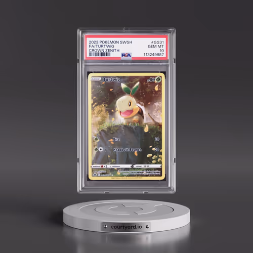 2023 Pokémon Sword and Shield Crown Zenith #GG31 Turtwig - Full Art (PSA 10 GEM MINT)