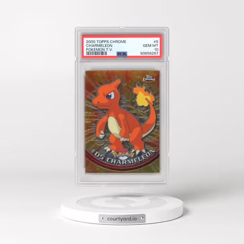 2000 Topps Chrome Pokémon T.V. #5 Charmeleon (PSA 10 GEM MINT)