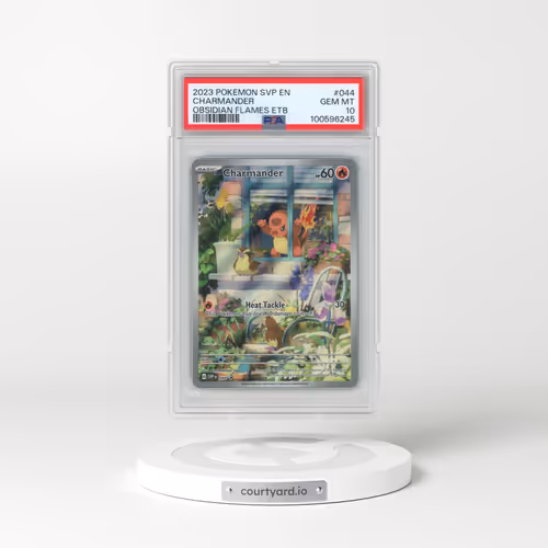 2023 Pokémon Svp EN-SV Black Star Promo #044 Charmander - Obsidian Flames Elite Trainer Box (PSA 10