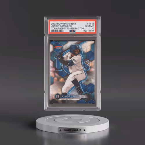 2023 Bowman's Best Top Prospects #TP18 Junior Caminero - Refractor (PSA 10 GEM MINT)