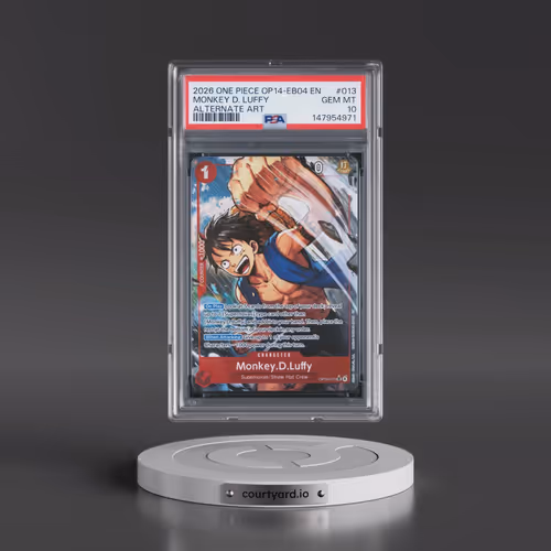 2026 One Piece OP14-EB04-the Azure Sea's Seven #013 Monkey D. Luffy - Alternate Art (PSA 10 GEM MINT - Photo