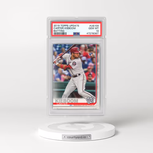 2019 Topps Update #US109 Carter Kieboom - Batting (PSA 10 GEM MINT)