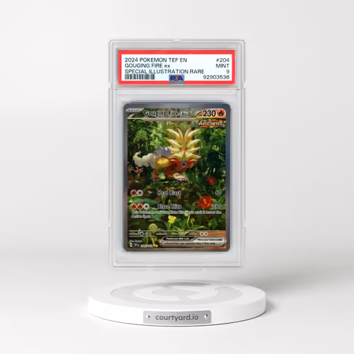 2024 Pokémon Tef EN-Temporal Forces #204 Gouging Fire EX - Holo Special Illustration Rare (PSA 9 MINT)