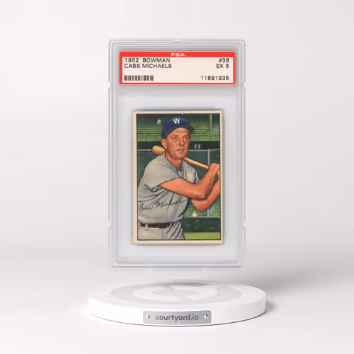 1952 Bowman #36 Cass Michaels (PSA 5 EX)