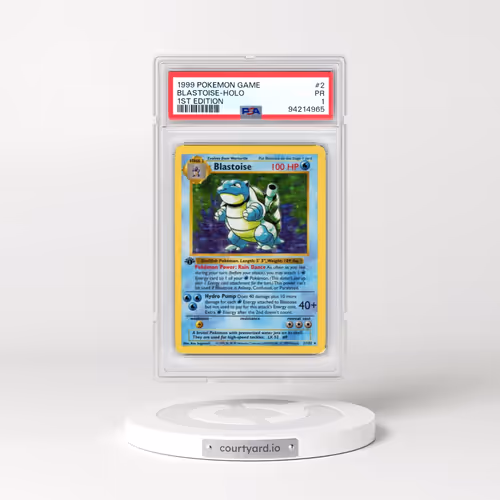 1999 Pokémon Game #2 Blastoise - 1st Edition Holo (PSA 1 PR)