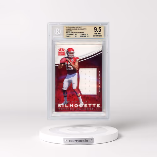 2017 Panini Crown Royale Rookie Silhouette Jumbo Jersey #18 Patrick Mahomes II (BGS 9.5 GEM MINT)