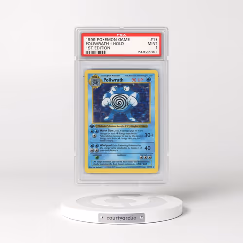 1999 Pokémon Game #13 Poliwrath - 1st Edition Holo (PSA 9 MINT)