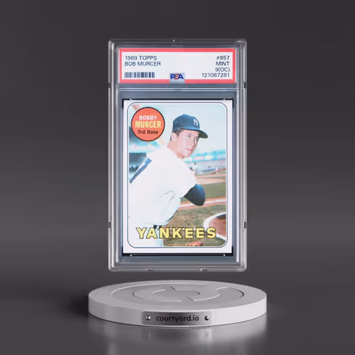 1969 Topps #657 Bob Murcer (PSA 9 MINT)