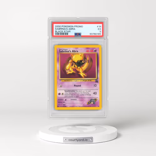 2000 Pokémon Promo Black Star #19 Sabrina's Abra (PSA 5 EX)