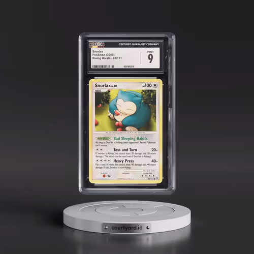 2009 Rising Rivals #81/111 Snorlax (CGC 9 MINT)