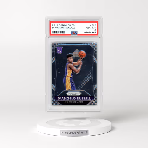 2015 Panini Prizm #322 D'Angelo Russell (PSA 10 GEM MINT)
