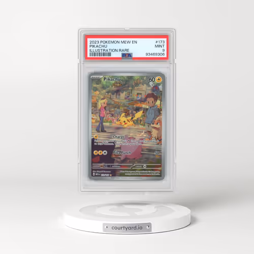 2023 Pokémon Mew EN-151 #173 Pikachu - Illustration Rare (PSA 9 MINT)