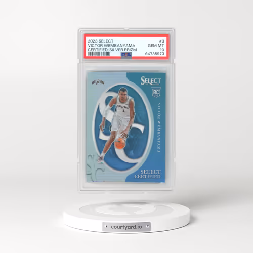 2023 Panini Select Select Certified #3 Victor Wembanyama - Silver Prizm (PSA 10 GEM MINT)