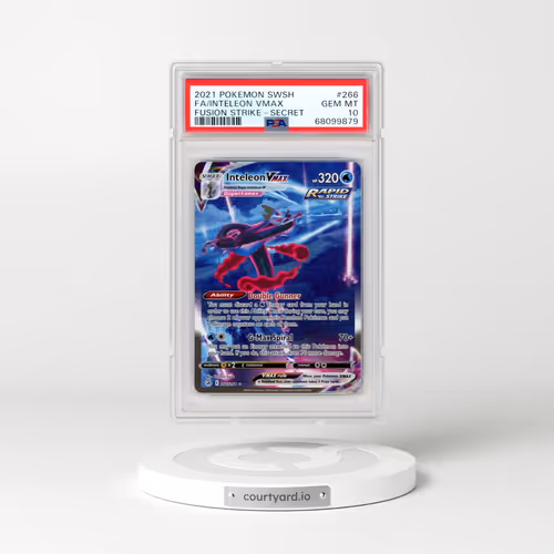 2021 Pokémon Sword & Shield Fusion Strike #266 Inteleon Vmax - Full Art Secret (PSA 10 GEM MINT)