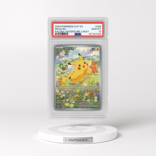 2024 Pokémon Svp EN-SV Black Star Promo #088 Pikachu - Paldea Adventure Chest (PSA 10 GEM MINT)