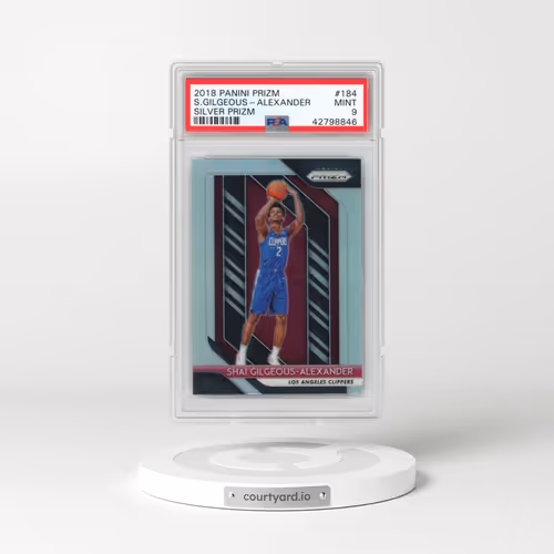 2018 Panini Prizm #184 Shai Gilgeous-Alexander - Silver Prizm (PSA 9 MINT)