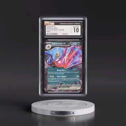 2023 Pokémon Svi EN-Scarlet & Violet #131 Toxicroak EX - Holo (CGC 10 GEM MINT)