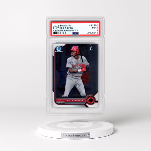 2022 Bowman Chrome Prospects #BCP50 Elly de La Cruz (PSA 9 MINT)