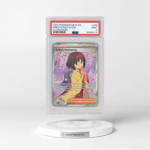2023 Pokémon Mew EN-151 #196 Erika's Invitation - Ultra Rare (PSA 9 MINT)
