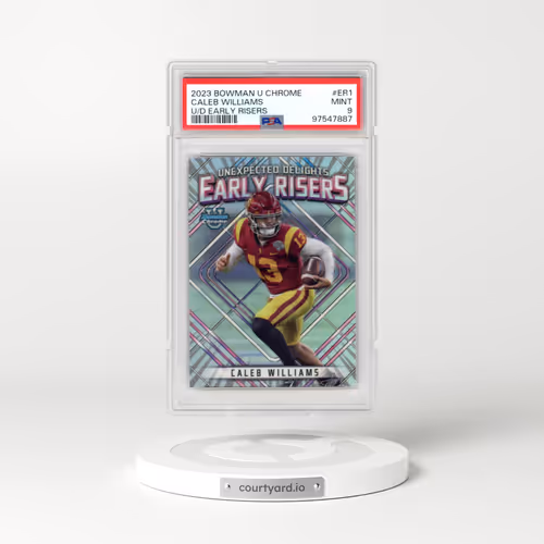 2023 Bowman University Chrome Unexpected Delights Early Risers #ER1 Caleb Williams (PSA 9 MINT)