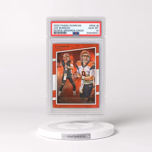 2020 Panini Donruss Gridiron Kings #RGKJB Joe Burrow - Rookie (PSA 10 GEM MINT)
