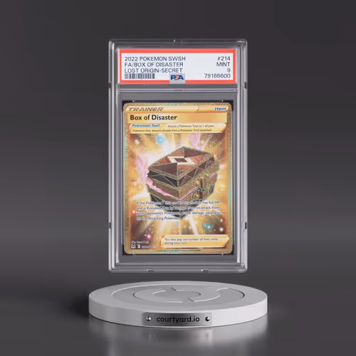 2022 Pokémon Sword & Shield Lost Origin #214 Box of Disaster - Full Art Secret (PSA 9 MINT)