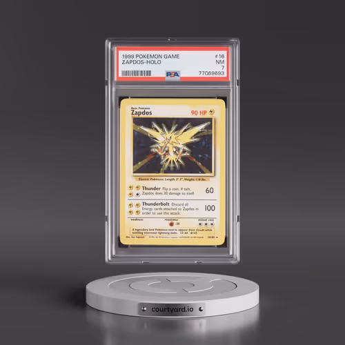 1999 Pokémon Game #16 Zapdos - Holo (PSA 7 NM)