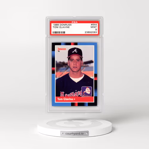 1988 Donruss #644 Tom Glavine (PSA 9 MINT)