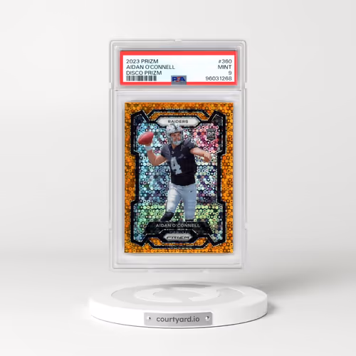 2023 Panini Prizm #360 Aidan O'Connell - Disco Prizm (PSA 9 MINT)