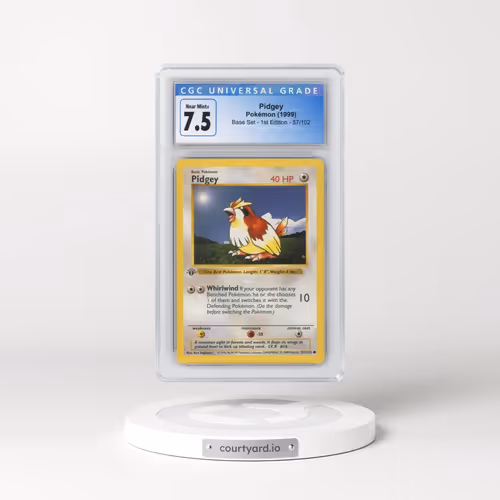 1999 Base Set #57/102 Pidgey - 1st Edition 1st Edition (CGC 7.5 NM+)