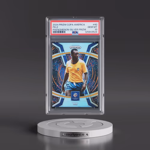 2024 Panini Prizm Conmebol Copa America Phenomenon #40 Pele Silver Prizm