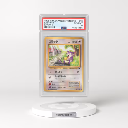1998 Pokémon Vending #19 Rattata - Series 1 (PSA 10 GEM MINT)