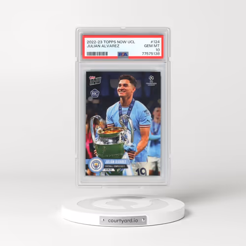 2022 Topps Now UEFA Champions League #124 Julian Alvarez (PSA 10 GEM MINT)