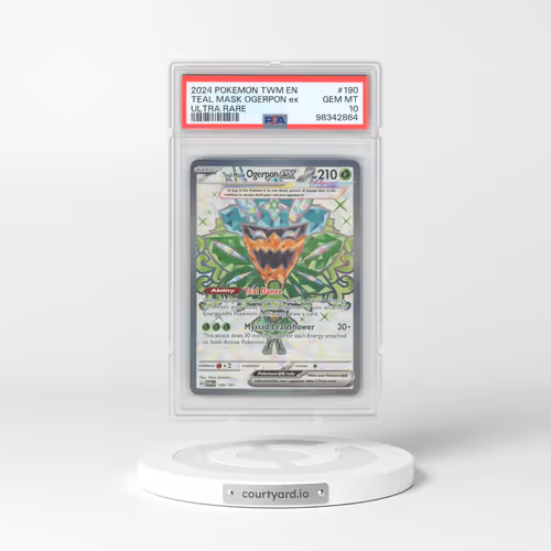 2024 Pokémon Twm EN-Twilight Masquerade #190 Teal Mask Ogerpon EX - Holo Ultra Rare (PSA 10 GEM MINT)