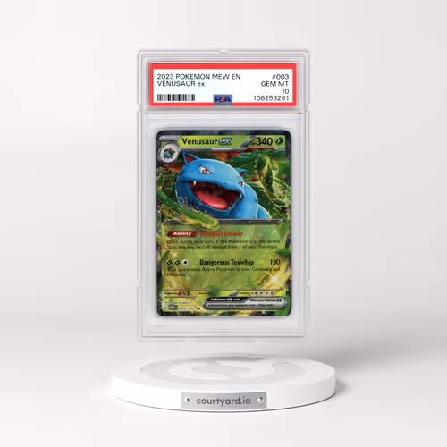 2023 Pokémon Mew EN-151 #003 Venusaur EX - Holo (PSA 10 GEM MINT)