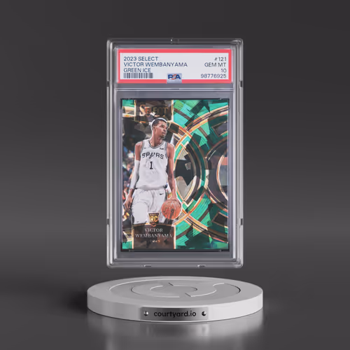 2023 Panini Select #121 Victor Wembanyama - Green Ice (PSA 10 GEM MINT)