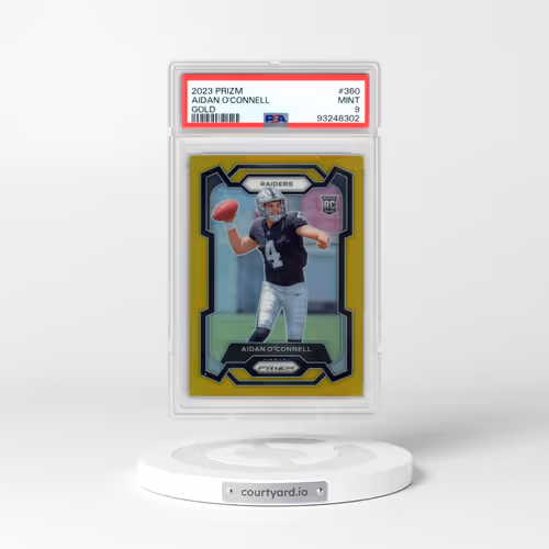 2023 Panini Prizm #360 Aidan O'Connell - Gold Prizm (PSA 9 MINT)